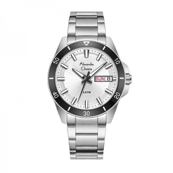Alexandre Christie AC 6683 Silver White MEBTBSL Alexandre Christie AC 6683 Silver White MEBTBSL